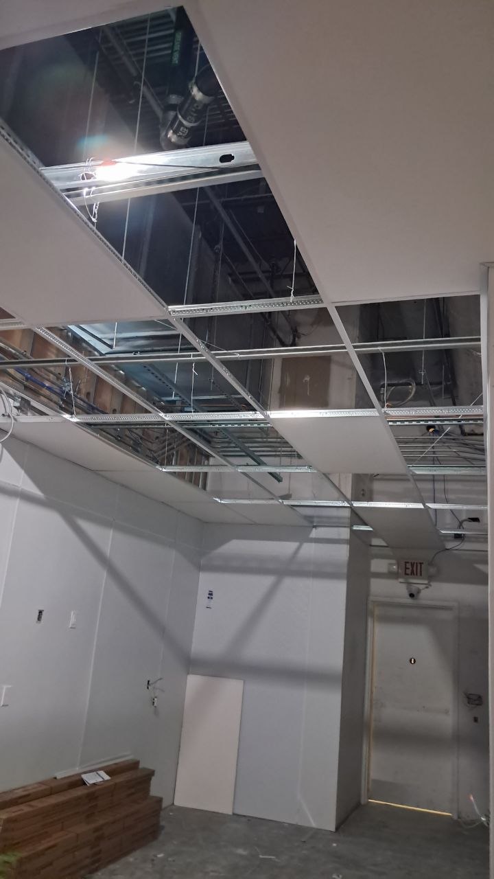 Retail Space — Drop Ceiling & Drywall